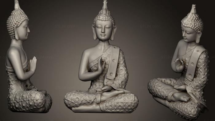 Статуэтки Будда (Статуя Будды, STKBD_0045) 3D модель для ЧПУ станка
